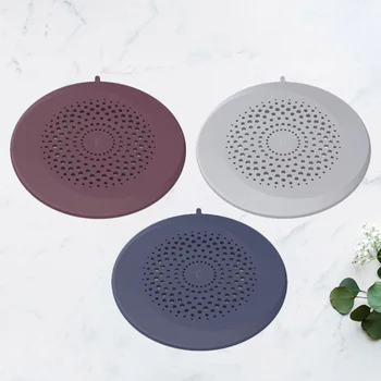 

1 Set 3Pcs Sewer Strainer Sink Bathroom Drain Strainer (Red + Blue + Grey)