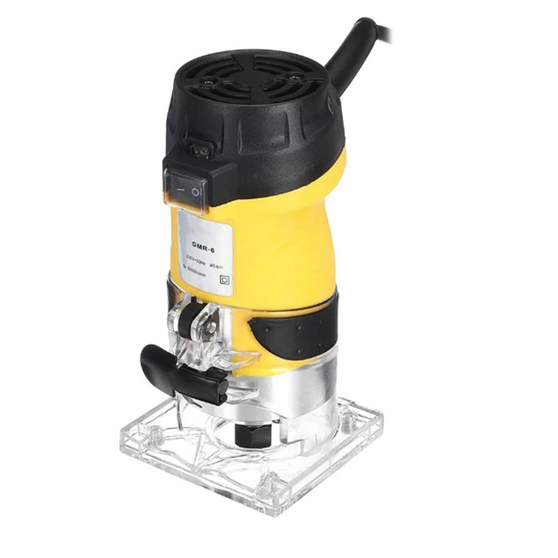 

Promotion--600W Woodworking Electric Trimmer Wood Milling Engraving Slotting Trimming Machine Hand Carving Machine Wood Router E