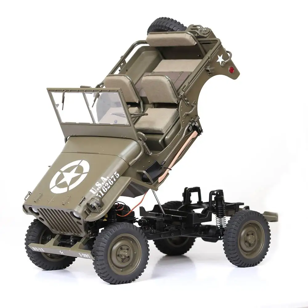 US $299.99 Rochobby 16 24g 2ch 1941 Mb Scaler Rc Car Waterproof Vehicle Models Fully Proportional Control Without Transmitter Receiver