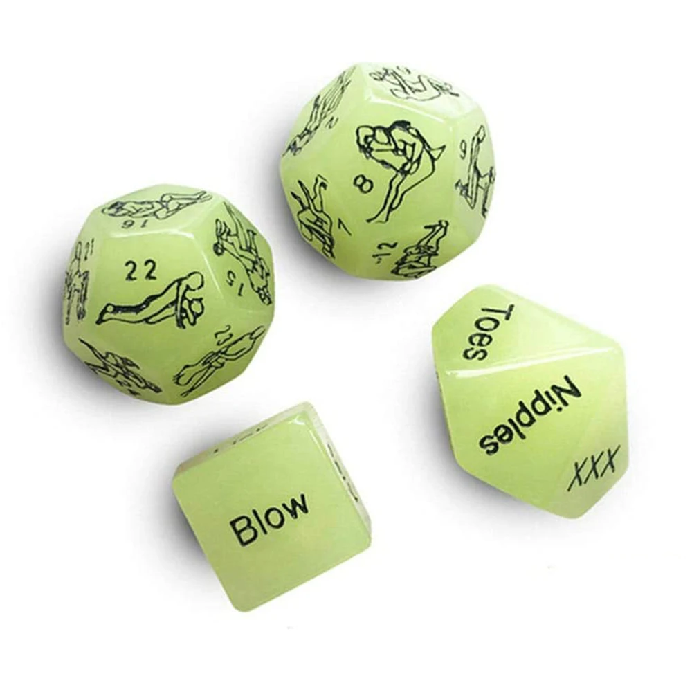 Pack of 4 Sex Dice Game Toy For Bachelor Sex Party Adult Couple Novelty Gif J6A8 