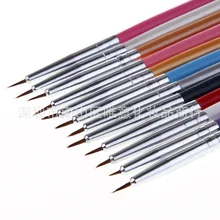 Маникюрные принадлежности деревянная клюшка 12 цветов 12 чехол Хуа Би Флюоресцентный маркер маникюрные принадлежности наборы ручек