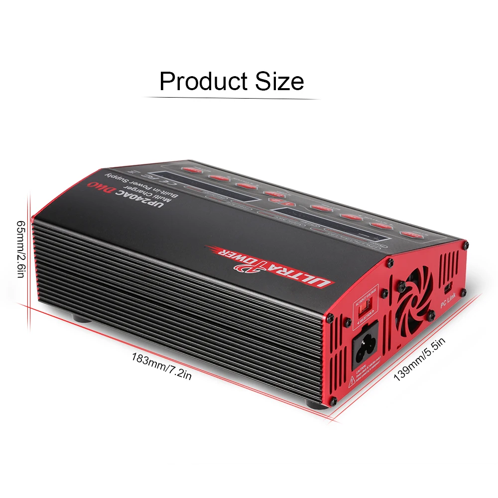 In Stock Ultra Power UP240AC DUO 240W 2in1 LiPo NIMH NiCd Battery RC Balance Charger Discharger