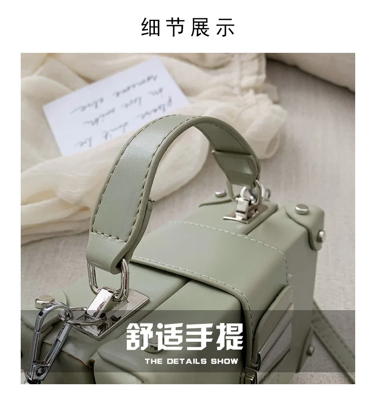 JIULIN Foreign gas woman new Korean version 100 shoulder slant handbag fashion Leisure lexury rivets leisure box bag