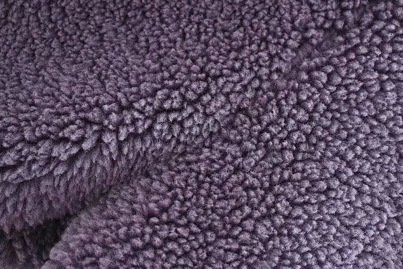 Модное повседневное стильное зимнее женское пальто из искусственного меха, плотное короткое пальто с мишкой Тедди, женское фиолетовое пальто на молнии, дизайнерские куртки