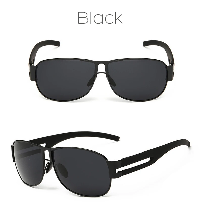 Модные поляризационные мужские солнцезащитные очки, уличные спортивные очки, очки для вождения, индивидуальные зеркальные линзы, козырек, узкие очки циклопа - Lenses Color: Black