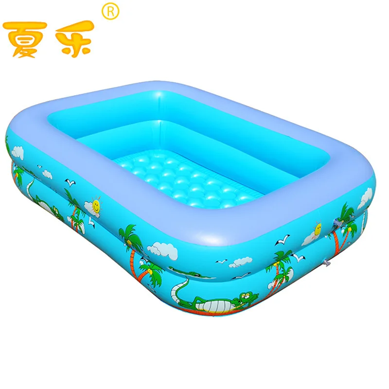 

Schaller Inflatable Swimming Pool Infants Play with Water Swimming Pool 1.5m Double Layer Bubble Bottom Pool