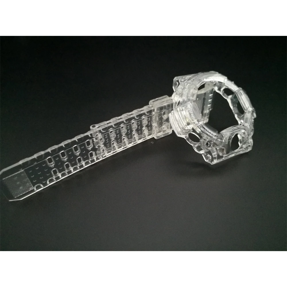 Силиконовый резиновый ремешок для часов и ободок для часов GW9400, прозрачный ремешок для часов и чехол с инструментами