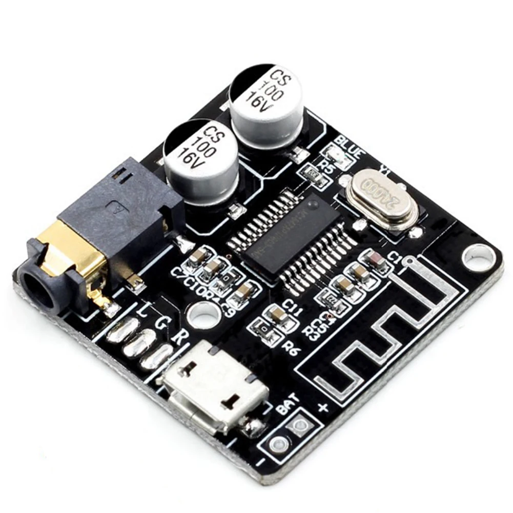Stereo Bluetooth 4.1 Lossless Car Electronic Audio Receiver DIY Music LED Indicator Power Decoder Board Mini MP3 Module | Электроника