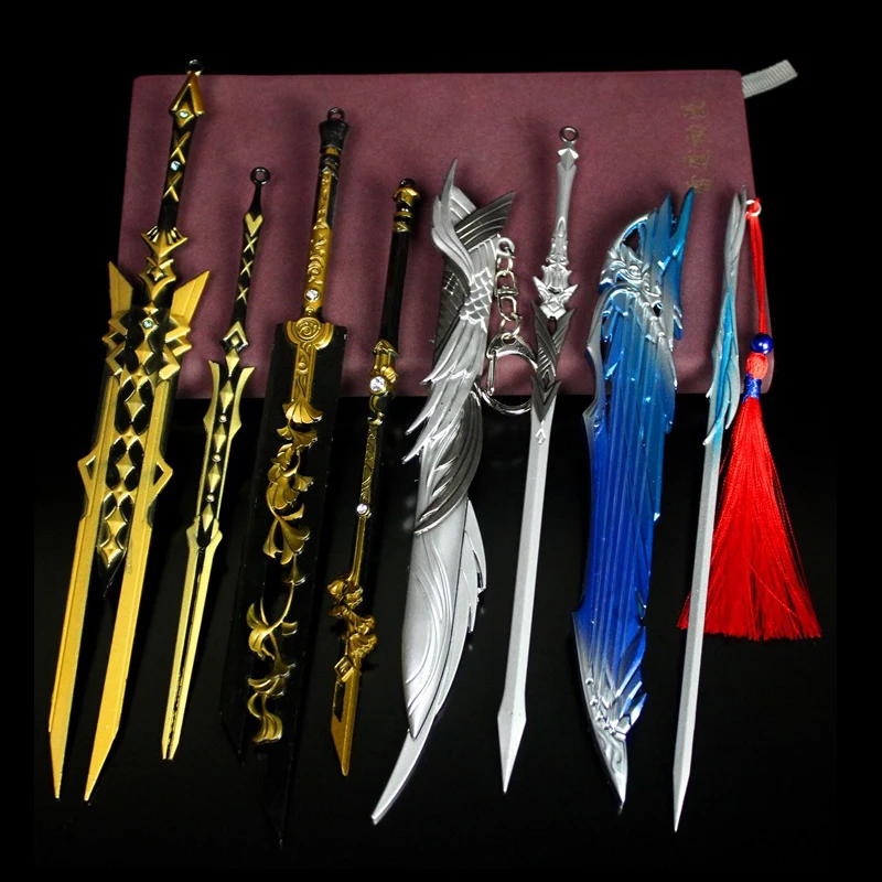 

Cosplay Simulation Weapon Anime Movie Sword 22cm Collection Model Toy Home Desk Decor Costume Props Ninja Cos Accessories
