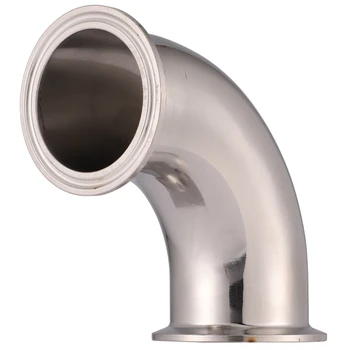 

Hot Sale 2 Inch OD 51MM Sanitary Ferrule Elbow 90 Degree Tri Clamp Type Pipe Fittings Stainless Steel SS316