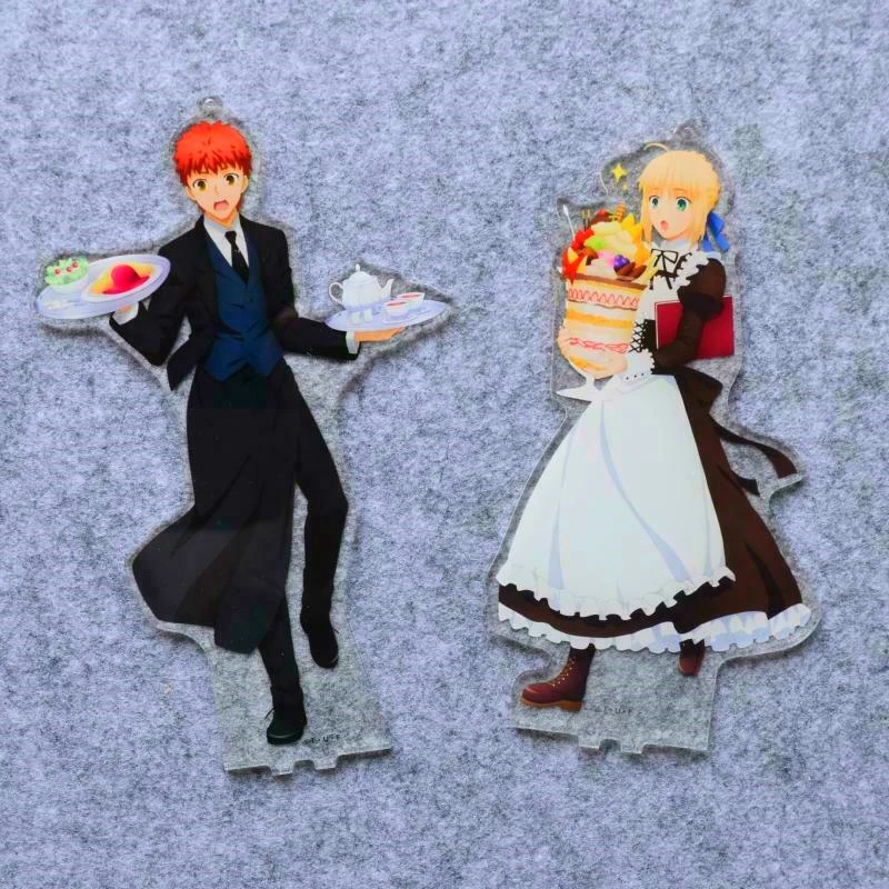 FGO Fate/Grand Order EMIYA Saber Cafe Cosplay акриловый дисплей брелок для ключей кошелек мобильного