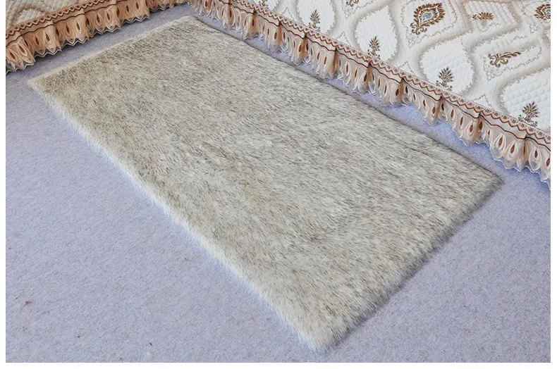 artificial wool living room bedroom rug  (2)