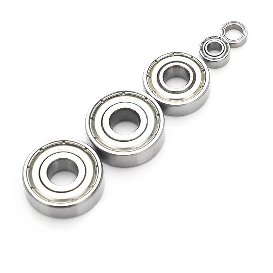 MR85ZZ, MR106ZZ, MR126ZZ, MR148ZZ, 2Z, 2x5x2,5, 2x7x2,5, 4x8x3 milímetros, 10 PCes