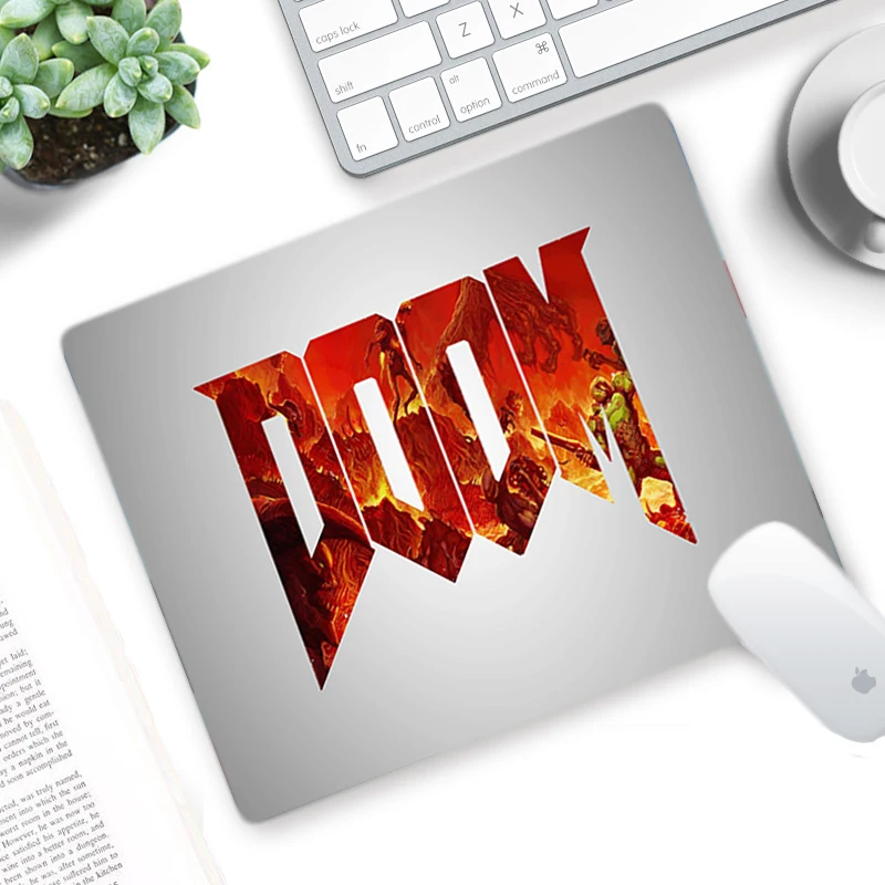 Doom Desk Pad Mouse Computer Gamer Accessories Small Mousepad Gaming Largo Extended the Table Anime Mausepad Keyboard Mat | Компьютеры и