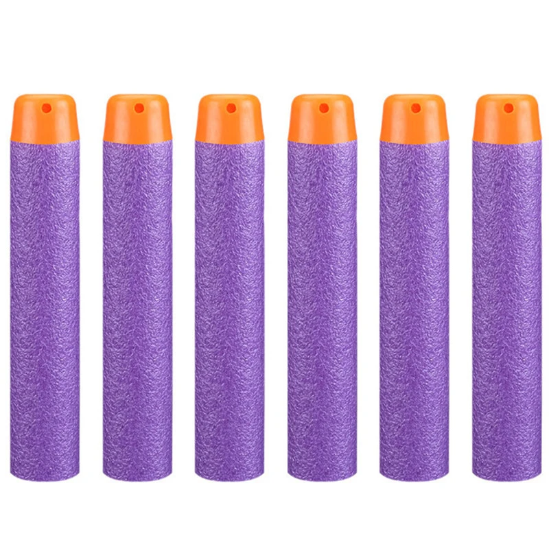 100 шт Сменные пули, Дротика, запасная упаковка, сменная Дротика s для Nerf N-Strike, элитная Серия Accustrike, бластер, пули из пенопласта для Nerf - Цвет: Bullets1- purple
