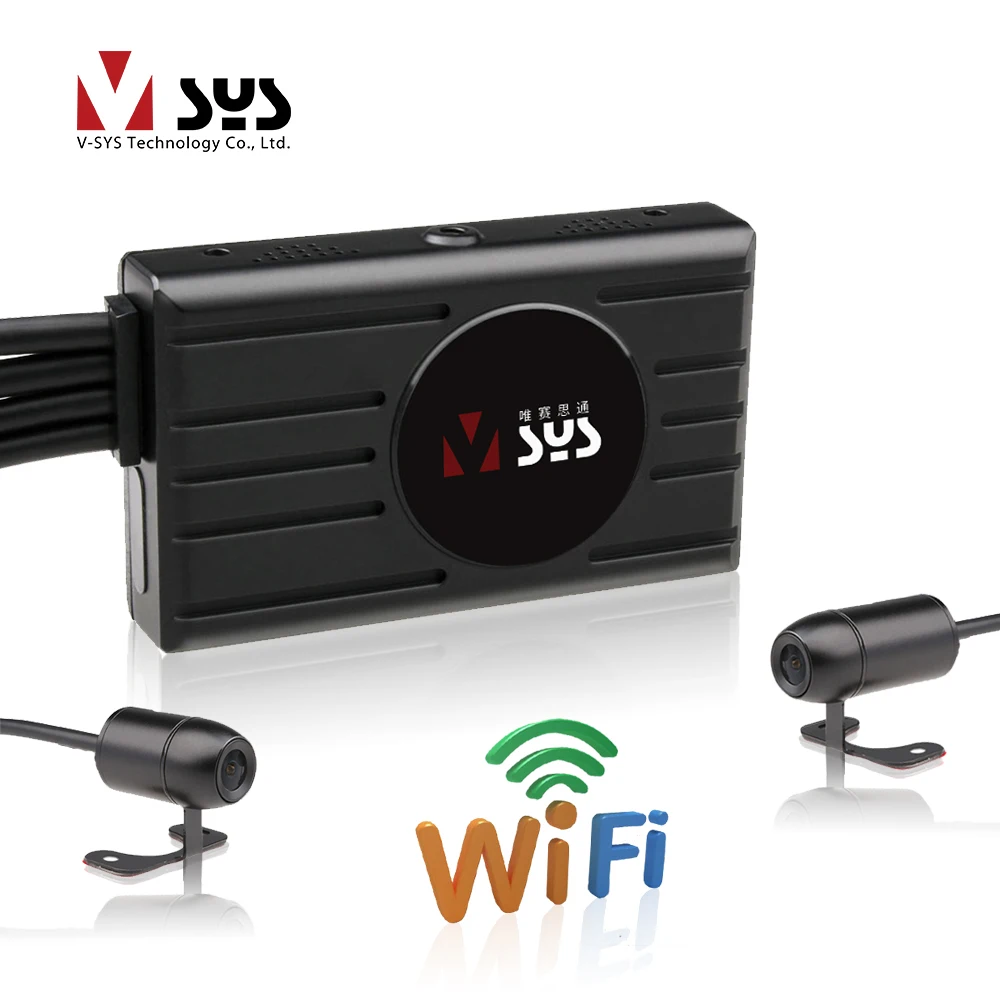  SYS VSYS M2F WiFi Motorcycle Camera Recorder Dash Cam Dual SONY IMX323 1080P Front Rear Waterproof 