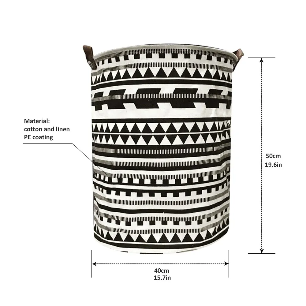Складная Прачечная Корзина 40x50 см большой емкости круглый пакет для мусора большая корзина складной держатель для игрушек ведро Органайзер - Цвет: A 16