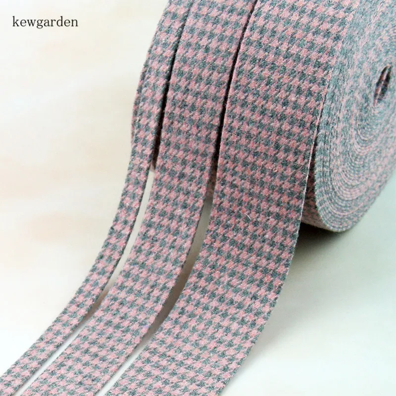 Kewgarden Twill Fabric Layering Cloth Ribbon 1-1/2 1 3/8 10mm 25mm 40mm  Handmade