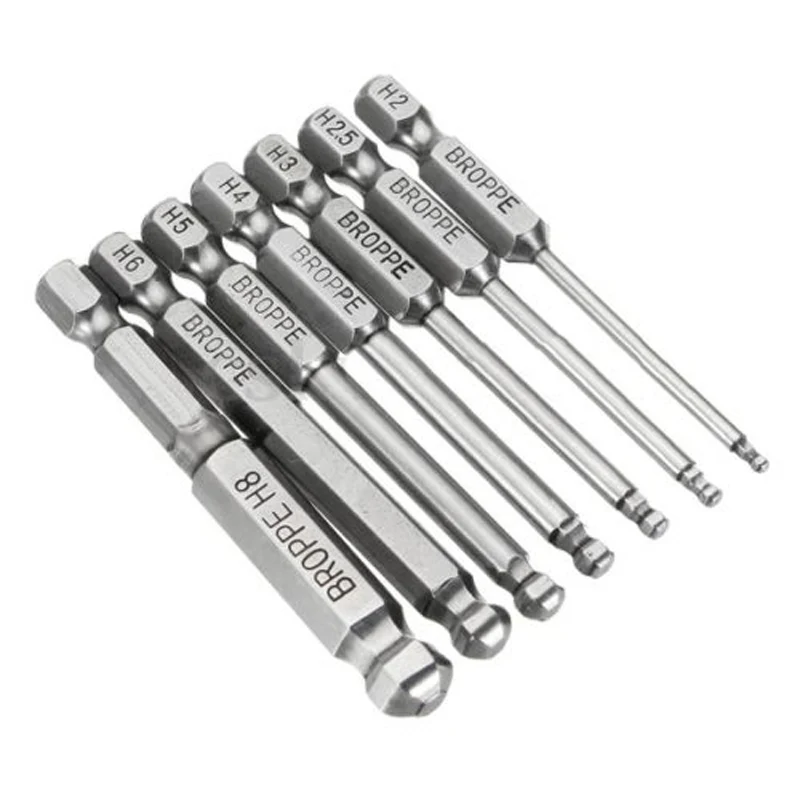 7-pcs-Screwdriver-Bit-BROPPE-mirror-Ball-Head-Hexagon-Socket-Bit-65mm ...