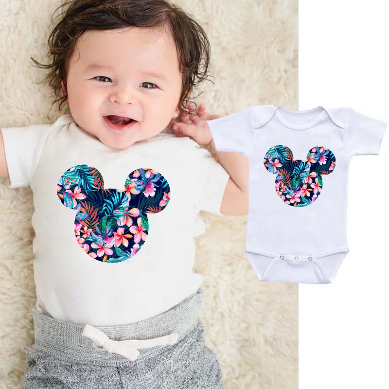 

DERMSPE 2019 Summer Baby Bodysuit Boys Girls White Tops Clothes Newborn Playsuits Cute Outfits Bodysuits