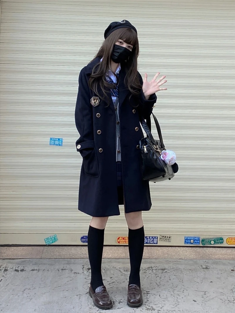 [Brown Sugar Ginger Tea] Women JK School Uniform Long/Short Sleeve Summer High Waist Plaid Pleated Skirts Students Girls Clothes