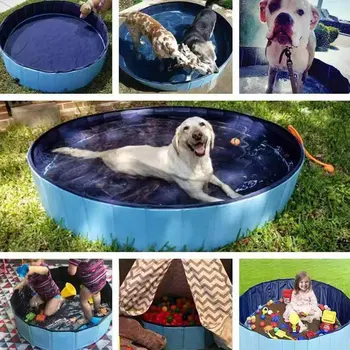 

Dog Pool Foldable Pool Pet Bath Swimming Tub Bathtub Outdoor Indoor Collapsible Bathing Pool for Dogs Cats