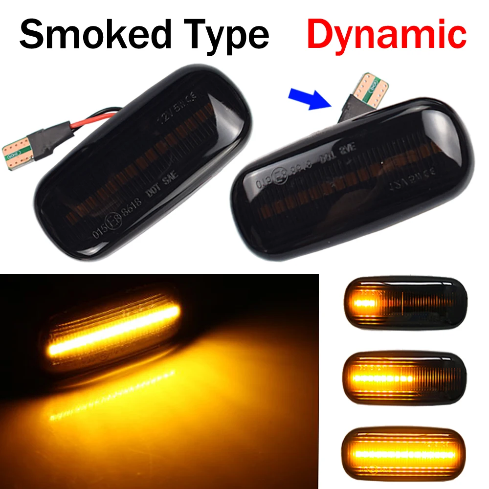 Clignotant latéral dynamique à LED, lampe séquentielle pour Audi A3, 8P,  A4, Gods B7, A8, Horizon Dock, C5, C6, 4f, pré-lifting, 2 pièces -  AliExpress