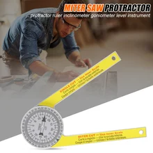 Hot Miter Saw Protractor Engraved Dial Scale Angle Strong Portable Tool for Outdoor XJS789
