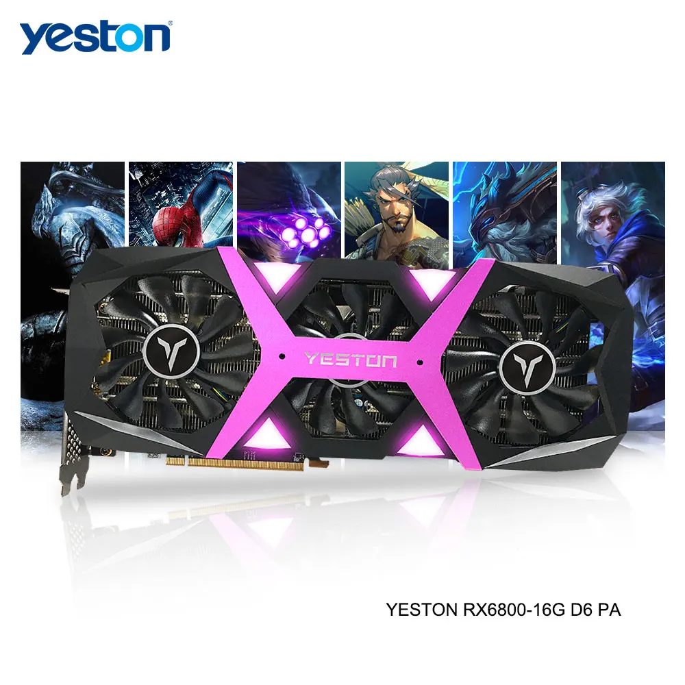 best graphics card for gaming pc Yeston Radeon RX 6500 XT GPU 4GB GDDR6 64 bit 6nm 2610/18000MHz Gaming Desktop computer PC Video Graphics Cards support DP/HD display card for pc