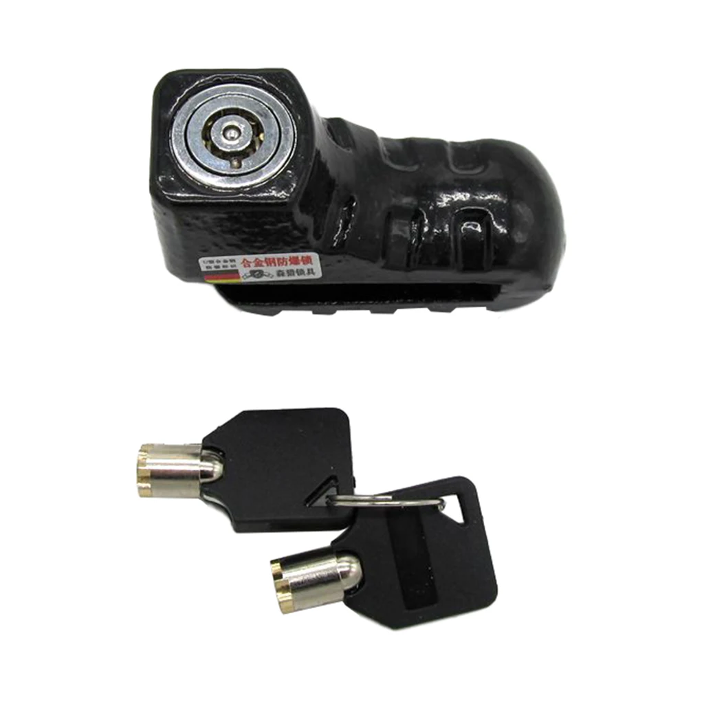Heavy Duty Security Anti Thief Motorbike Scooter Wheel Disc Brake Alarm Lock