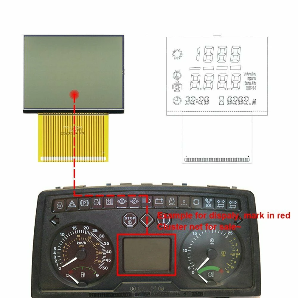 Beperken streep minstens LCD Display for JOHN DEERE 6320SE/MASSEY FERGUSON Tractors Instrument  Cluster Repair|Code Readers & Scan Tools| - AliExpress