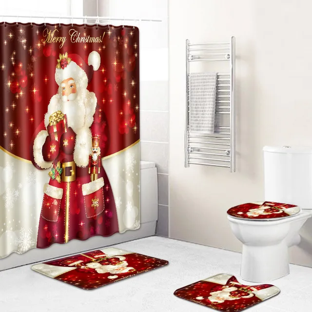 Merry-Christmas-Elk-Santa-Father-Bathroom-Waterproof-Shower-Curtain-Set-Pedestal-Rug-Lid-Carpet-Toilet-Cover.jpg_640x640 (17)
