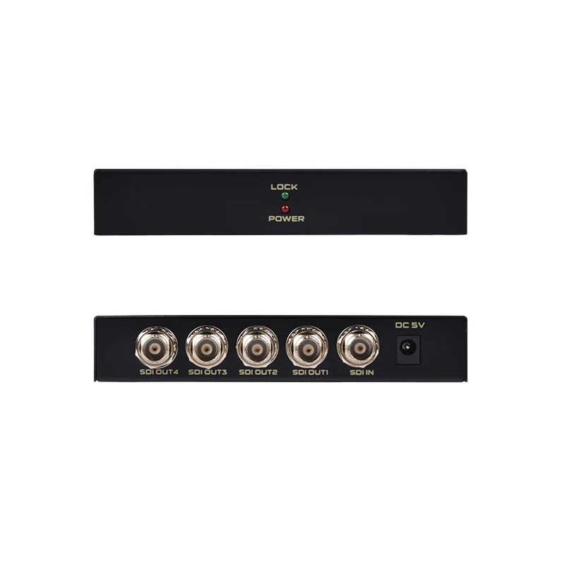 SDI split ter 1x4 мультимедийный разделительный удлинитель Full HD 1080P SDI 4 порта split ter SD-HD 3G-SDI для ТВ SDI камеры