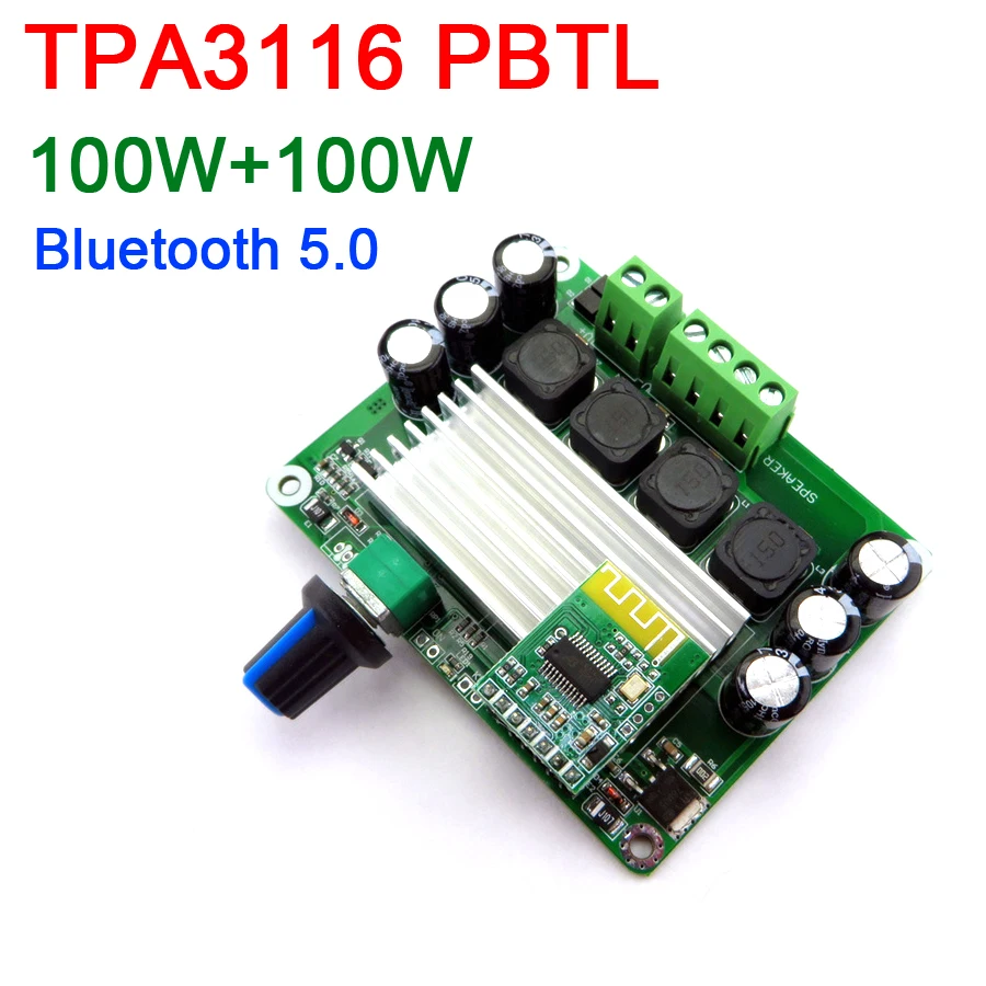 TPA3116 PBTL цифровой усилитель мощности доска 100WX2 стерео класса D Bluetooth 5 0 Плата