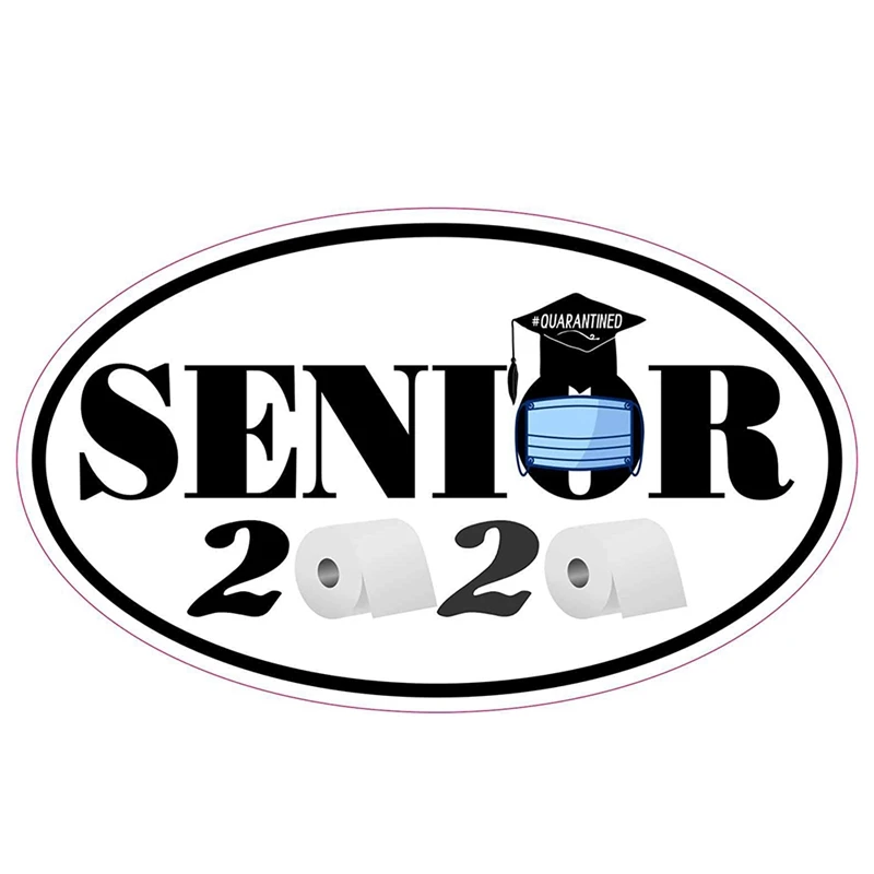 

9*15CM Interesting Senior 2020 Car Bumper Window Sticker Graffiti Sticker Vinyl Decals Accessories