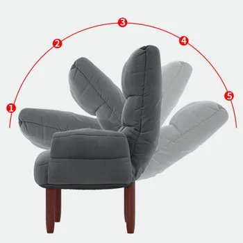 

Lounger Sofa Small Family Bedroom Living Room Single Dormitory Leisure Computer Sofa Chair Balcony Folding Back Recliner