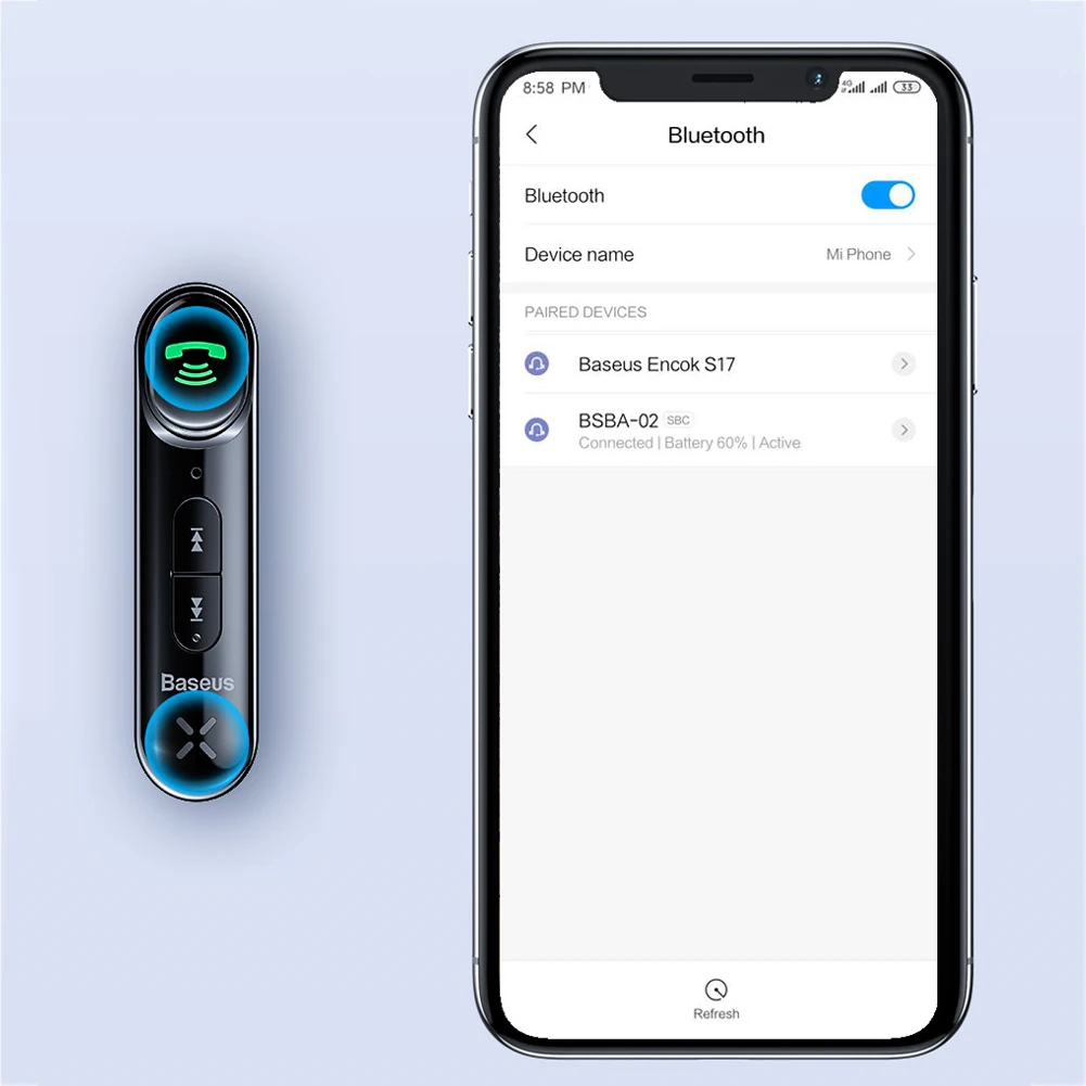 Handsfree беспроводная аккумуляторная Колонка Bluetooth приемник AUX Стерео Авто универсальный адаптер микрофон гарнитура для вызова автомобиля аудио Музыка