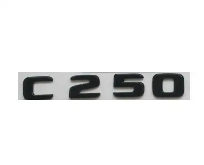 Черный глянец эмблемы для Mercedes Benz W205 купе C43 C63 C300 C220 C350 C200 - Цвет: C250