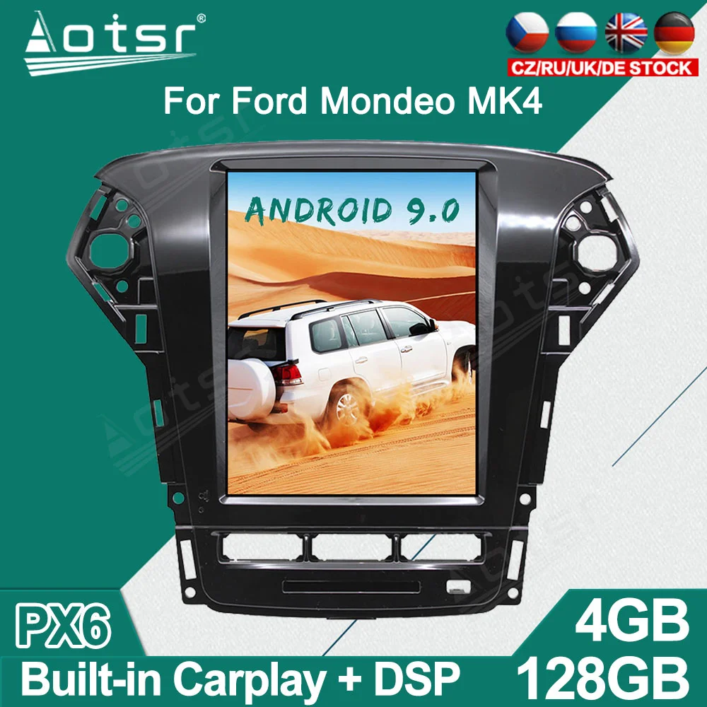 

Tesla For Ford Mondeo MK4 2011+ Android Car Radio Player GPS Navigation Auto Stereo Multimedia Video Headunit DSP carplay 4G SIM