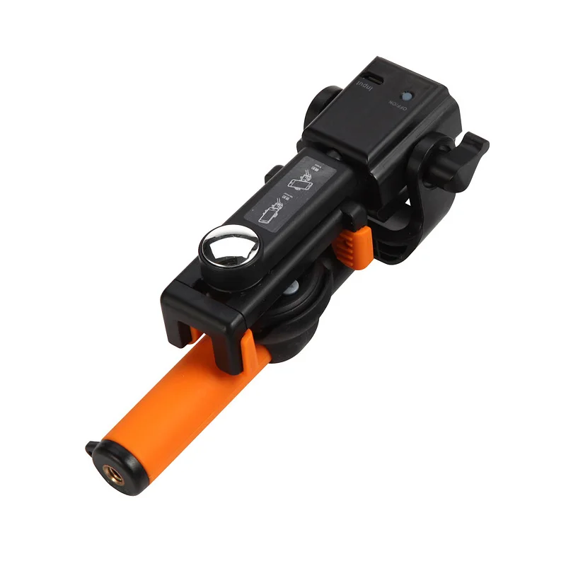 orange Bluetooth селфи-палка, штатив, беспроводной селфи-палка, 360 градусов, Панорамное вращение, выдвижной монопод для iPhone 11, Xiaomi, huawei - Цвет: orange