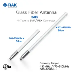 3dbi Пиковое усиление LoRa шлюз Стекло волокна антенна сеть антенна SMA/iPEX соединительный кабель 433/470/868/915 МГц Частота Q249