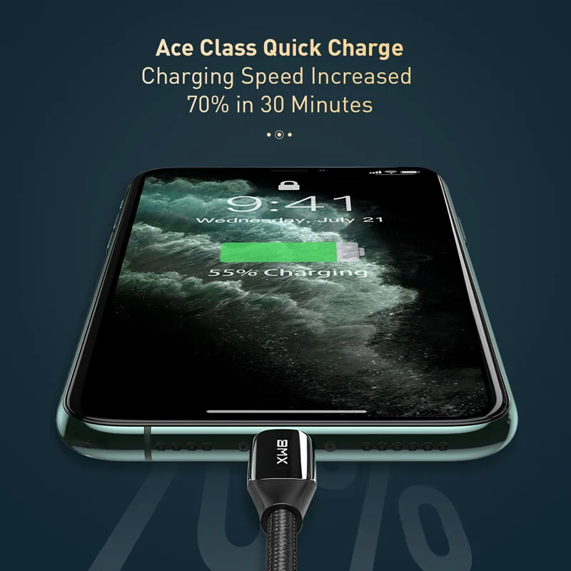 Baseus MFi USB C к Lightning Кабель для iPhone 11 Pro XS Max 18 Вт PD быстрое зарядное устройство кабель для передачи данных для Macbook iPad Pro USB C PD кабель