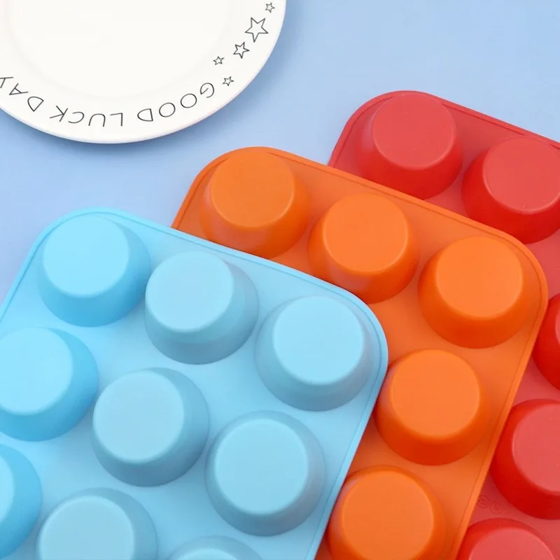 Silicone Molds Cake Tools 12 Even Cup Food Grade High Temperature Resistance DIY Lightweight Baking Accessories Bakery Pastry