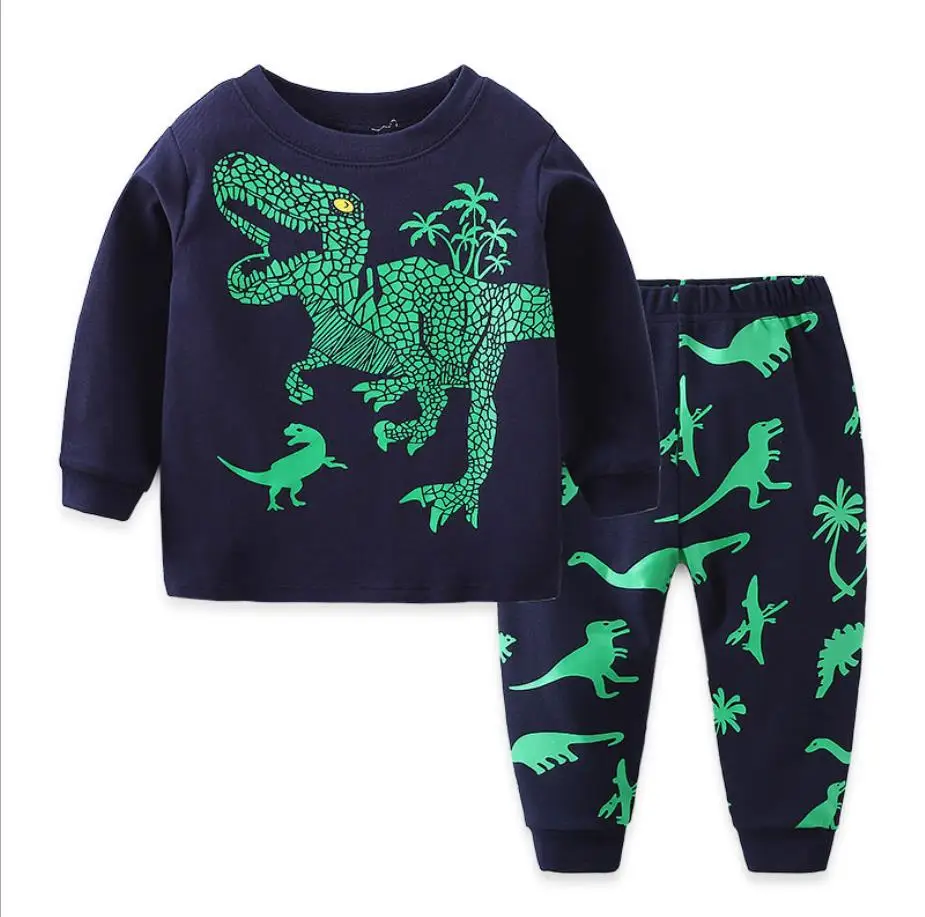 

New kids pajamas Children Clothes Kids Clothing Set Boys Pajamas Sets Girls Sleepwear Baby Pyjama dinosaur Nightwear Pajamas