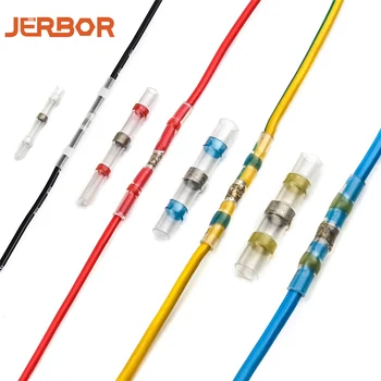 

50/250Pcs Seal Solder Wire Connectors Set Electrical Wire Terminals Waterproof Heat Shrink Butt Connectors For 0.5-6.0mm2