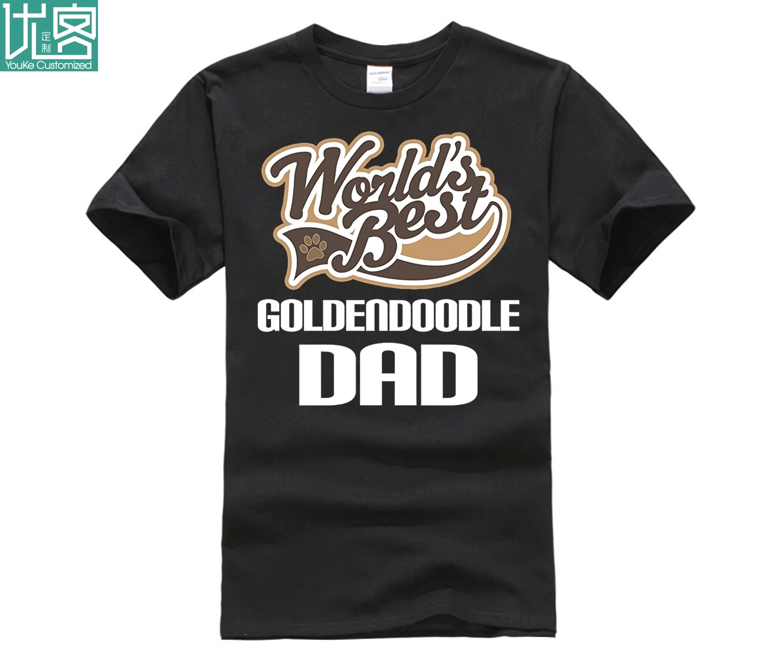 Лучшая футболка Goldendoodle Dog Dad Worlds | Мужская одежда