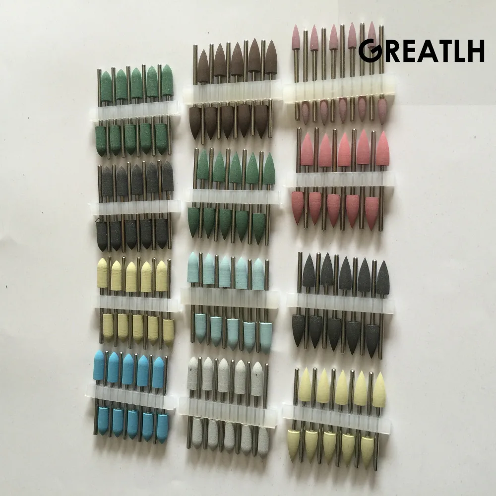 

120pcs Silicone Rubber Polishing Grinding Bur Dental Materials Teeth Polishing Jewelry Buffing