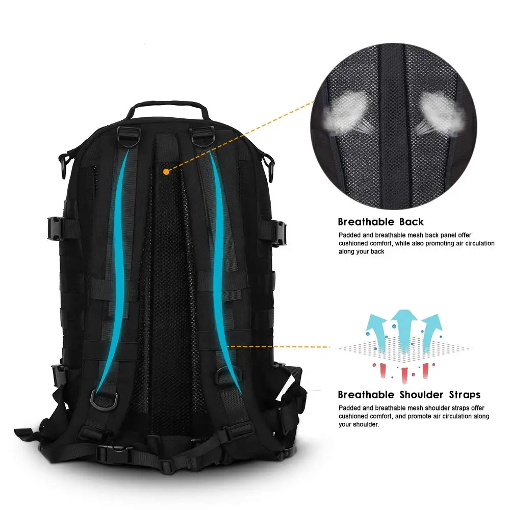 Najtaniej AIRSOFTPEAK Tactical plecak do wspinaczki Molle torba wojskowa 24L Nylon na zewnątrz torby sportowe podróży Camping piesze wycieczki plecak myśliwski 5.11 kopia