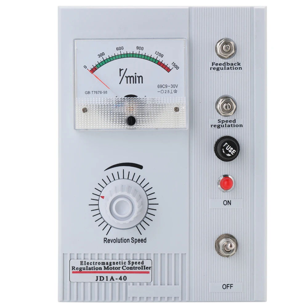 

AC 220V JD1A-40 Electromagnetic Speed Regulation PLC Motor Controller Motor Speed Controller Variable Inverter