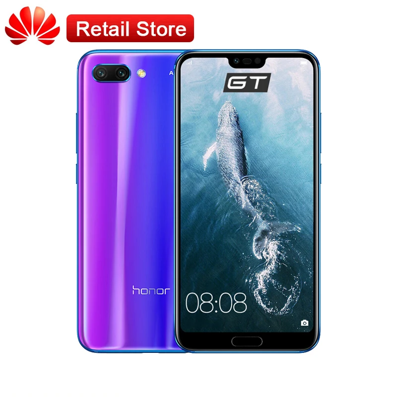 Глобальная версия смартфона Honor 10 5 84 ''Kirin 970 Android 8 1 24MP AI Camera NFC Быстрая зарядка 4